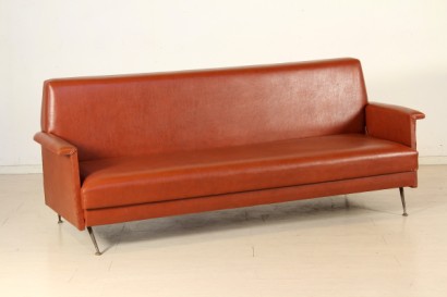 sofá, 50-60 años, tres asientos, convertible, camas, tapicería, espuma, vinilo, #modernariato, #divani