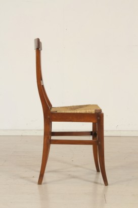 chairs, four chairs, Saber legs, Sabre, curved backrest, lira straw, straw, straw, #antiquariato, #sedieepoltrone