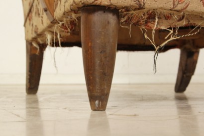 sillón, años 40-50, haya, tela, hecho en Italia, # antigüedades modernas, # sillones, # {* $ 0 $ *}