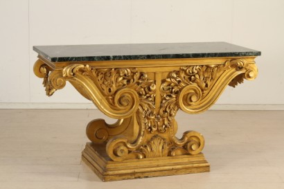 Consol, carved wood, gilded, Baroque, 900, made in italy, #bottega, #mobiliinstile, #dimanoinmano