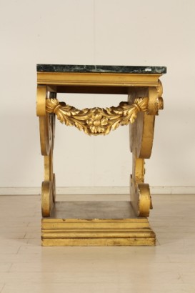 Consol, carved wood, gilded, Baroque, 900, made in italy, #bottega, #mobiliinstile, #dimanoinmano