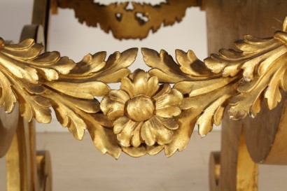 Consol, carved wood, gilded, Baroque, 900, made in italy, #bottega, #mobiliinstile, #dimanoinmano