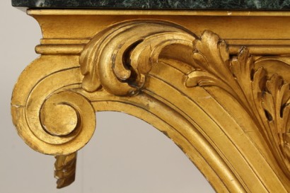 Consol, carved wood, gilded, Baroque, 900, made in italy, #bottega, #mobiliinstile, #dimanoinmano