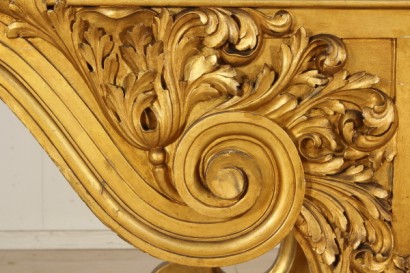 Consol, carved wood, gilded, Baroque, 900, made in italy, #bottega, #mobiliinstile, #dimanoinmano