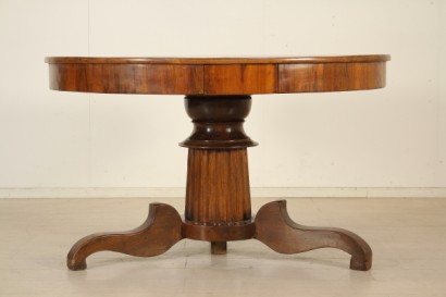 table, round, the Empire, 800, France, walnut, rosewood, #antiquariato, #tavoli, #dimanoinmano