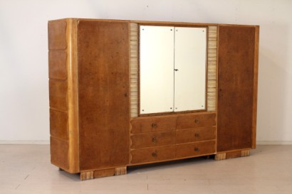 Mobile, de 30 años, 40 años, madera contrachapada, caoba, nogal, lacado madera, cristal, hecho en Italia, #modernariato, #mobilio, #dimanoinmano