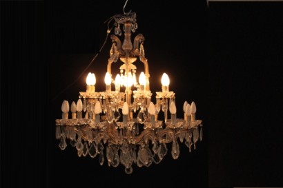 Lustre de Maria Theresa, 800, fait en Italie, verre, #bottega, #illuminazione, #dimanoinmano