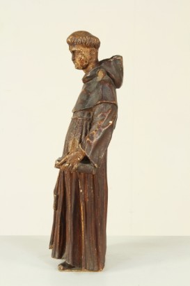 Antike Kunst, Saint Anthony, Saint Anthony, Norditalien, enden Kind 600, Holzschnitzereien