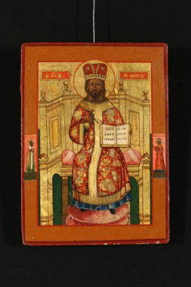 Russian icon, Christ enthroned "the King of Kings