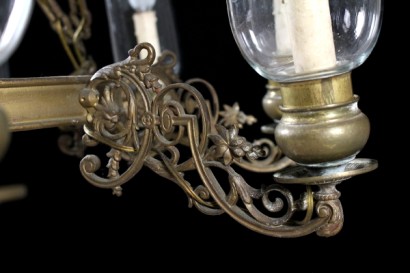 Particular bronze chandelier