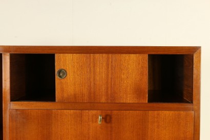 Highboard Teak Veneer Vintage Manufactured in Italy 1960s