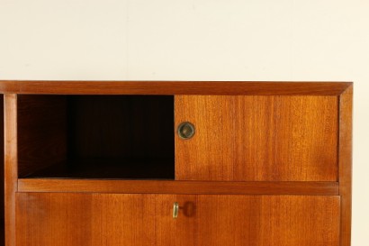 Highboard Teak Veneer Vintage Manufactured in Italy 1960s