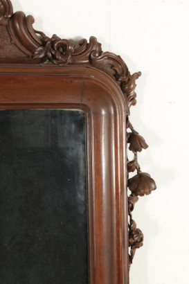 Mesa consola con espejo de Louis Philippe-detalle