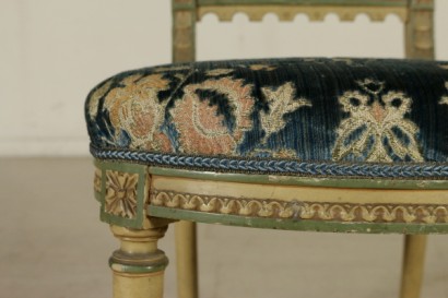 Salotto in stile neoclassico - particolare sedia