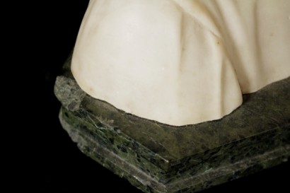 Weiße Marmor Büste-detail