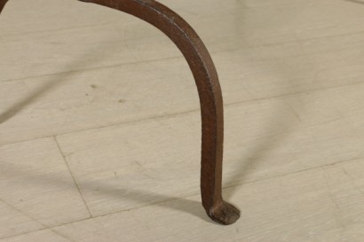 Detalle mesa de centro hierro forjado