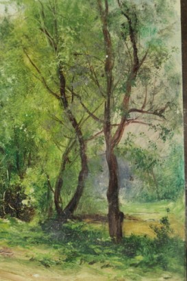 Francesco Bosso (1863-1933), paire de paysages-détails