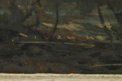 Yasser Zakaria (1891-1971), landscape with herds and shepherds-detail