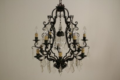 Chandelier with twelve arms-detail