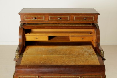 {* $ 0 $ *}, escritorio con solapa, escritorio de 1900, escritorio de principios de 1900, escritorio de principios de 1900, escritorio de palisandro, escritorio francés, escritorio antiguo, escritorio antiguo, escritorio antiguo