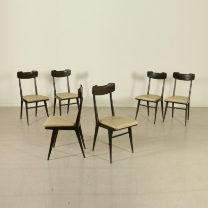 chaises, chaises années 50, chaises vintage, chaises en ébène, # {* $ 0 $ *}, # chaises, # Sedeeanni50, #sedievintage, #sedieinebano