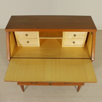 chest of drawers, desk, vintage chest of drawers, 1950s chest of drawers, 60s chest of drawers, teak chest of drawers, {* $ 0 $ *}, 60s desk, 50s desk