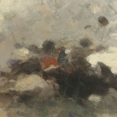 Alfredo Tominz (1854-1AC936), Unni in Aquileia-detail