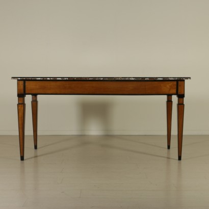 Neoclassical table with ebony-faced