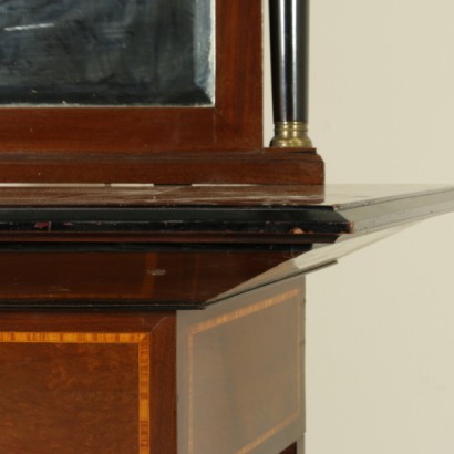Table console avec miroir Empire-détail