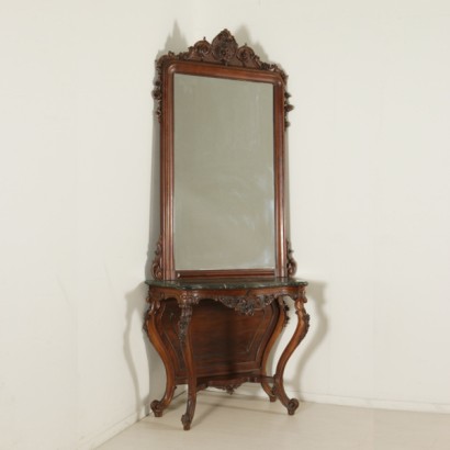 Console table with mirror Louis Philippe