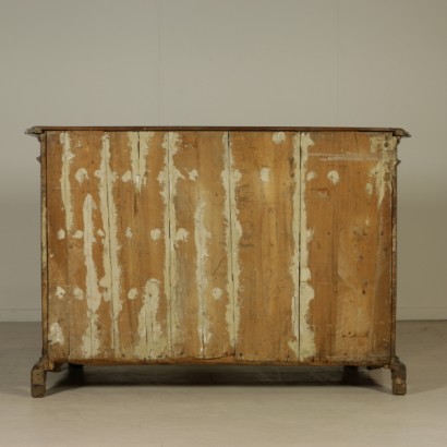 Walnut chest of drawers-espalier