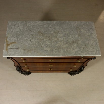 Guitar Chest of Drawers with Marble 19th Century