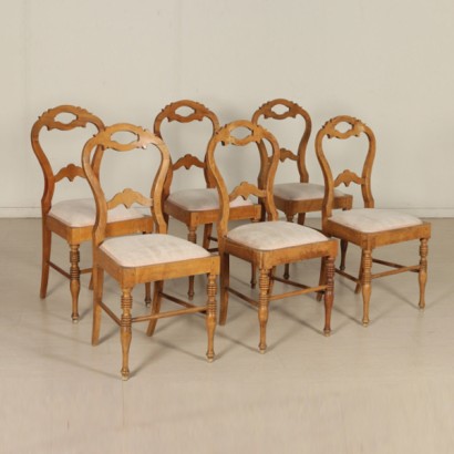 Gruppe sechs Stühle