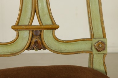 Neoclassical chairs pair-detail