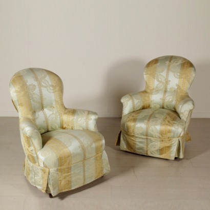 Paar gepolsterte Sessel
