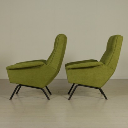 armchairs, pair of armchairs, vintage armchairs, design armchairs, Italian design armchairs, Italian design, restored armchairs, excellent condition, 60's armchairs, {* $ 0 $ *}, anticonline, made in Italy, design
