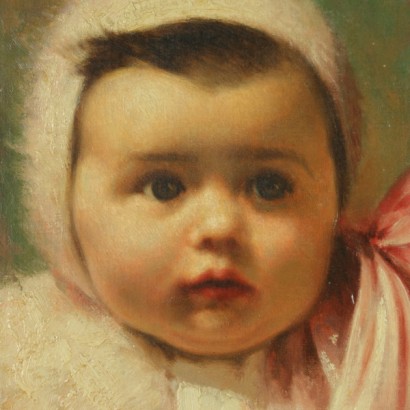 Portrait of a baby-detail