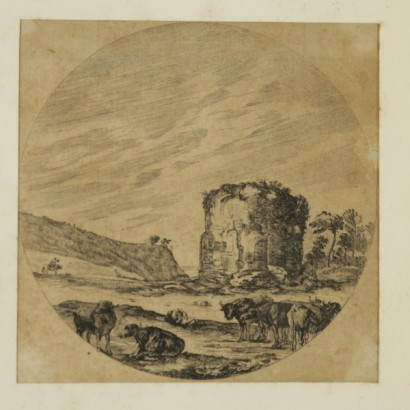Stefano Della Bella (1610-1664), un par de grabados