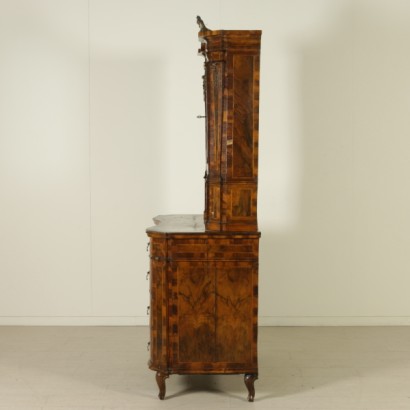 Baroque COMMODE with display cabinets-side