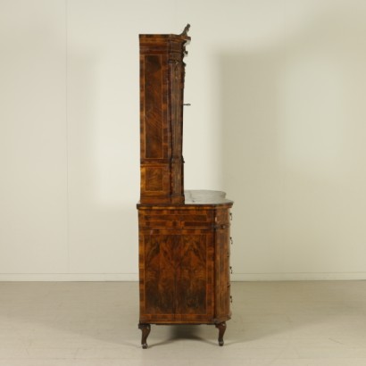 Baroque COMMODE with display cabinets-side
