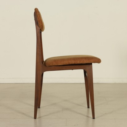 sillas, sillas de los 60, 60, sillas vintage, vintage italiano, diseño italiano, sillas de diseño, sillas de diseño italiano, sillas de teca, tapicería de terciopelo, cuatro sillas, {* $ 0 $ *}, anticonline
