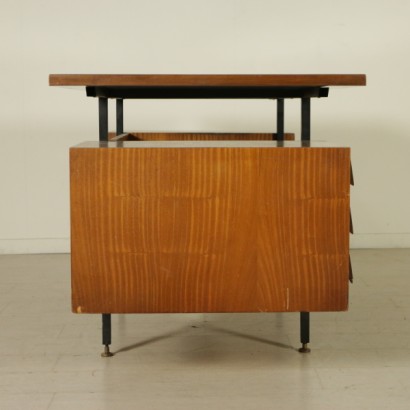 desk, 60s desk, vintage desk, Italian vintage, mahogany desk, formica desk, 60s, designer desk, Italian design, {* $ 0 $ *}, anticonline