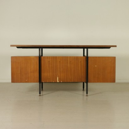 desk, 60s desk, vintage desk, Italian vintage, mahogany desk, formica desk, 60s, designer desk, Italian design, {* $ 0 $ *}, anticonline