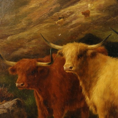 Pastoreo de vacas-detalle