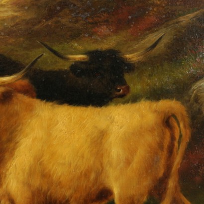 Pastoreo de vacas-detalle