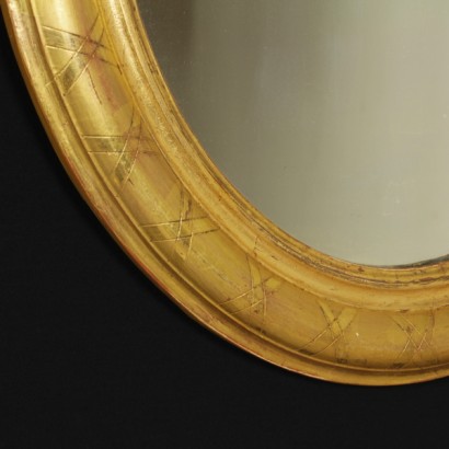 Miroir ovale-détail