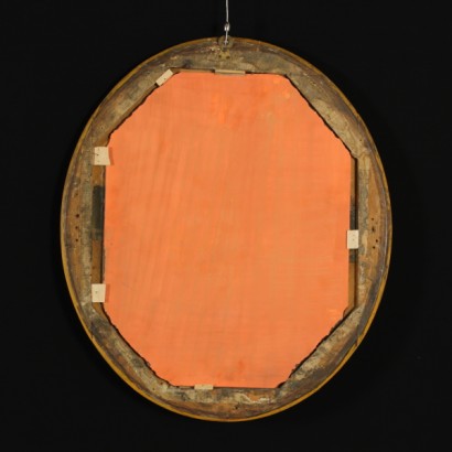Oval mirror-frame