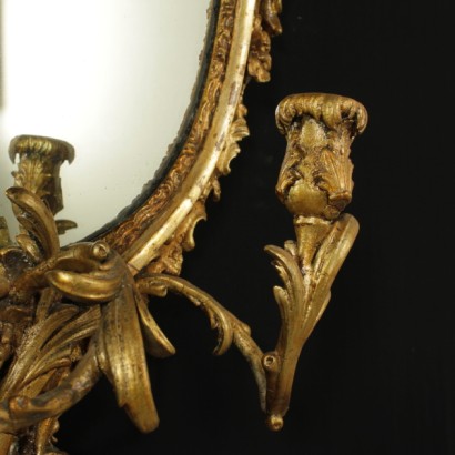 espejo, espejo antiguo, espejo rococó, espejo antiguo, espejo dorado, espejo tallado, espejo 900, {* $ 0 $ *}, anticonline