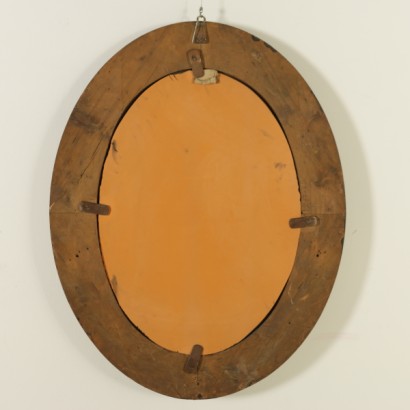 Carved wood mirror frame