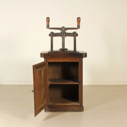 Cabinet with wine press
